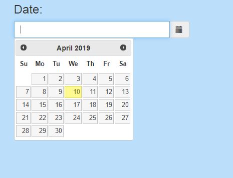 simple datepicker - jquery