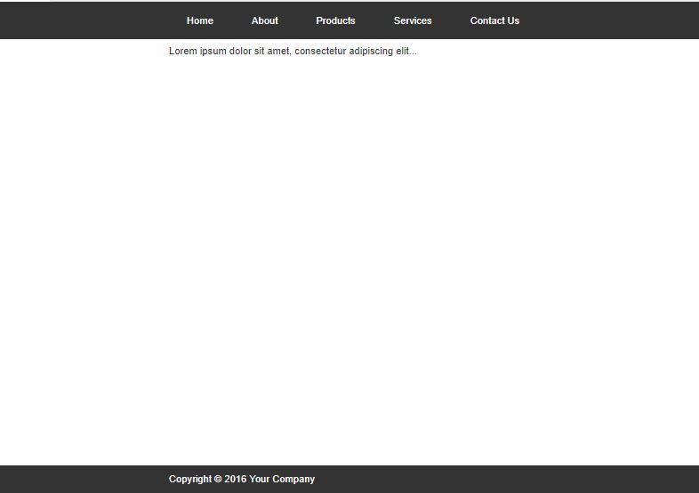 Implement Header and footer with css