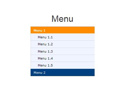 Menu HTML CSS JS - Change color of active submenu