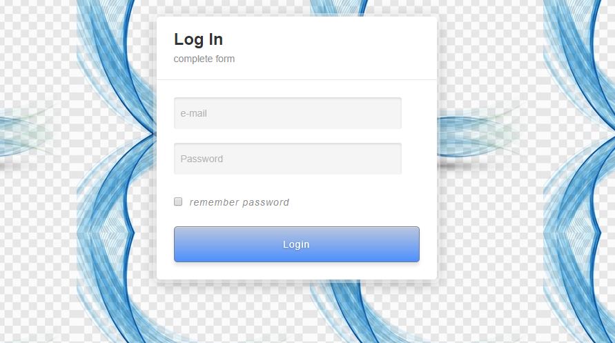 login html css simple