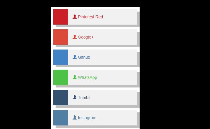 social media icons navbar bootstrap
