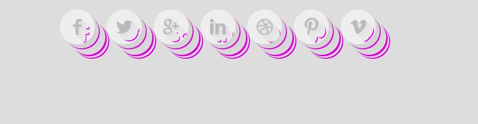 Stylish Social Media Button Designs