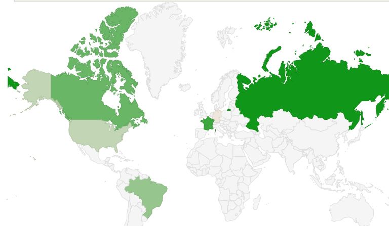 Region GeoCharts chart google