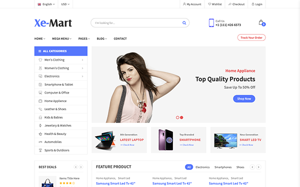 XeMart - Ecommerce Template