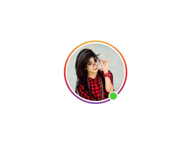 Instagram User Online html css
