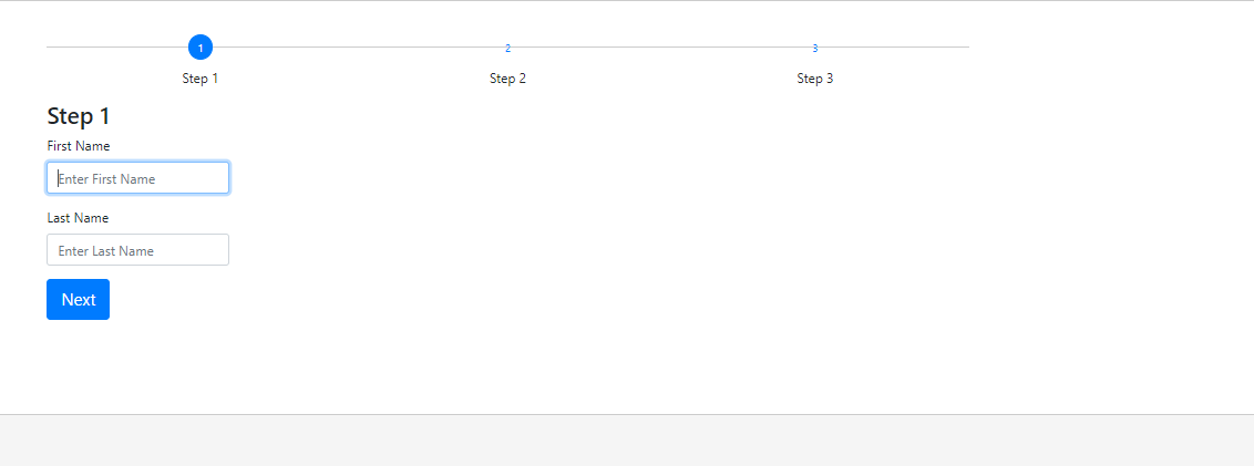 validating multiple steps form