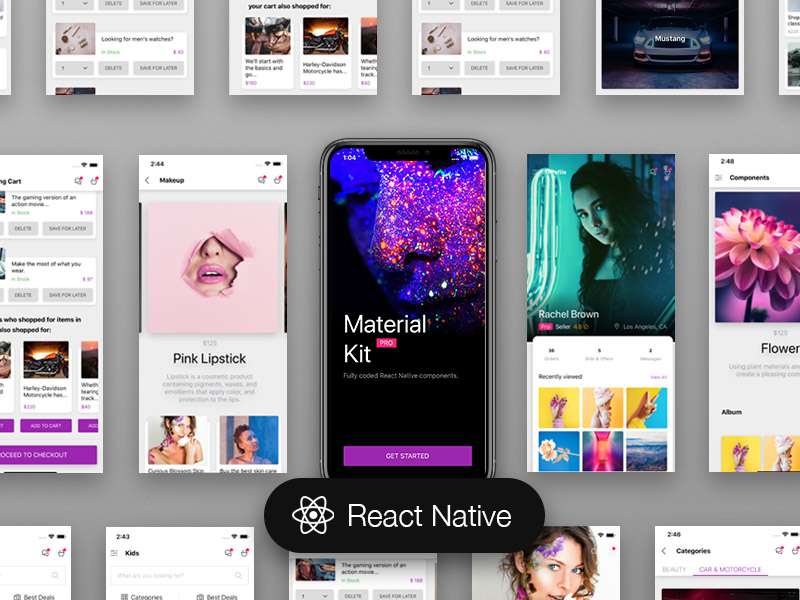 Premium React Native E-commerce Template – Material UI Kit for Beautiful Apps