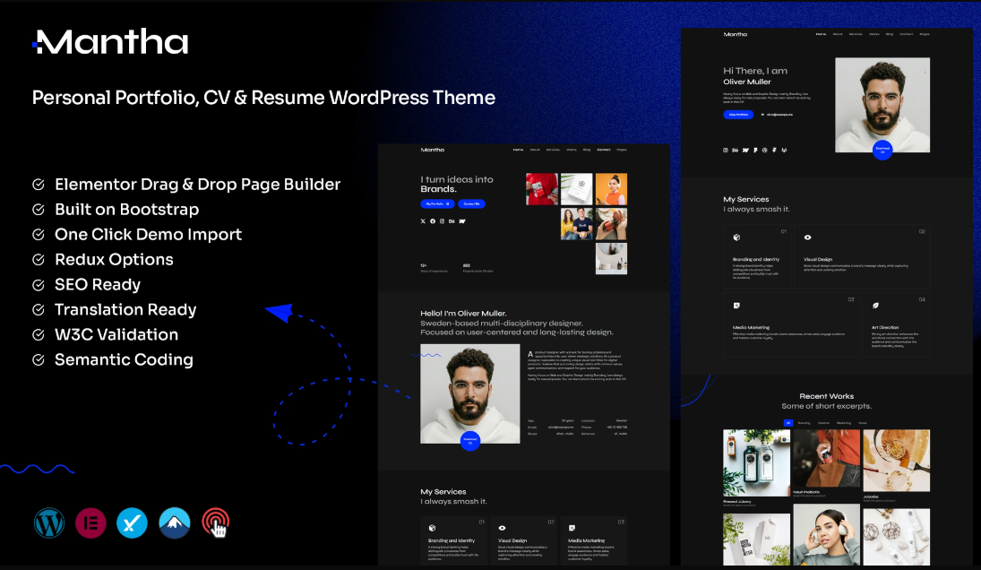 PersonaPro – Creative CV & Personal Resume WordPress Theme