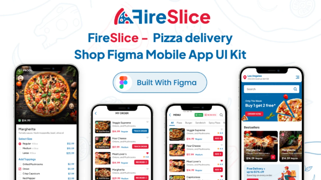Figma Template for Delivery App | Dev-Friendly Code Ready