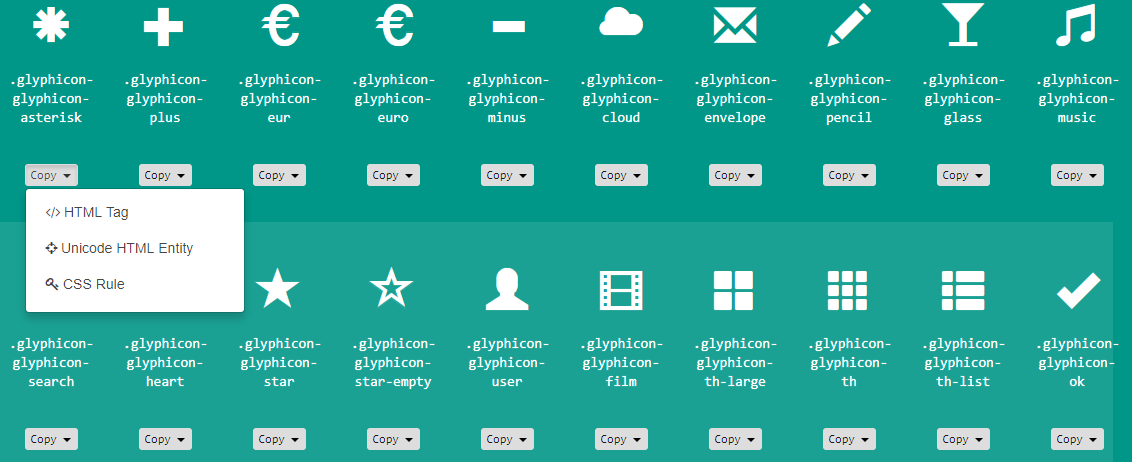 Icon Collection Template to Style Your Web Interfaces with Bootstrap screenshot